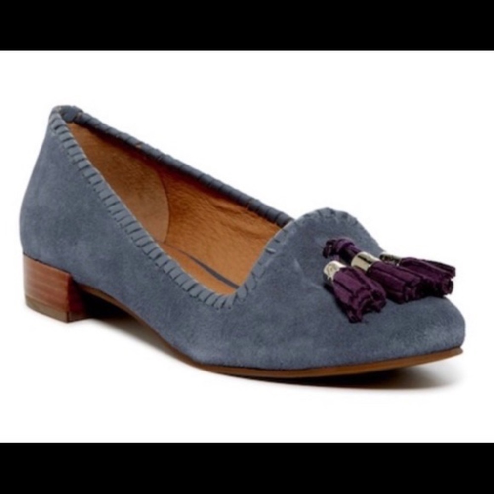 NWOB Jack Rogers Grace Tassel Loafers Suede